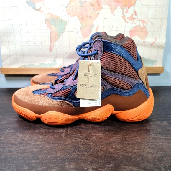 BRAND NEW Adidas Yeezy 500 High Tactile Orange Men's Size 12.0 - Picture 2 of 7